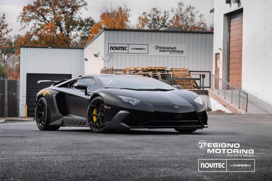 Lamborghini Aventador LP750-4 Superveloce by Novitec Rosso and Designo Motoring on Vossen Wheels (NV '2017